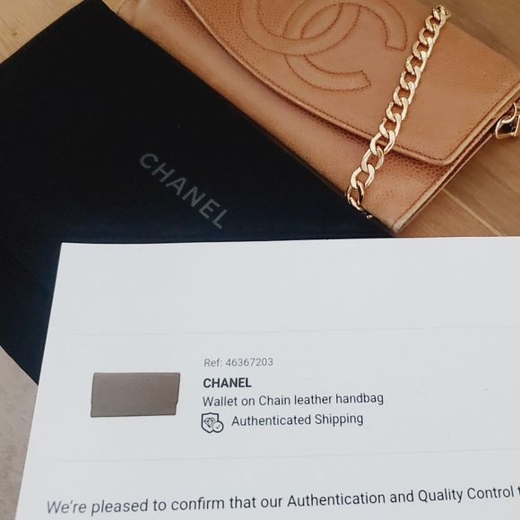 CHANEL WOC CC Wallet on a Chain / Crossbody Bag Upcycled Vintage Conversion Bag - Picture 16 of 16